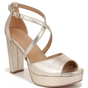 LifeStride Melody Champagne Platform Heels – Size 8 – Velocity 2.0